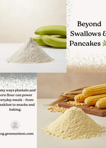 Easy food options to make with plantain flour beyond swallows and pancakes