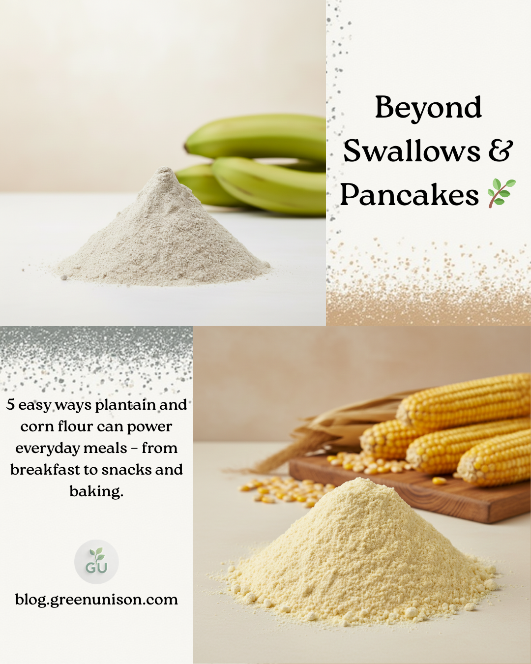 Easy food options to make with plantain flour beyond swallows and pancakes