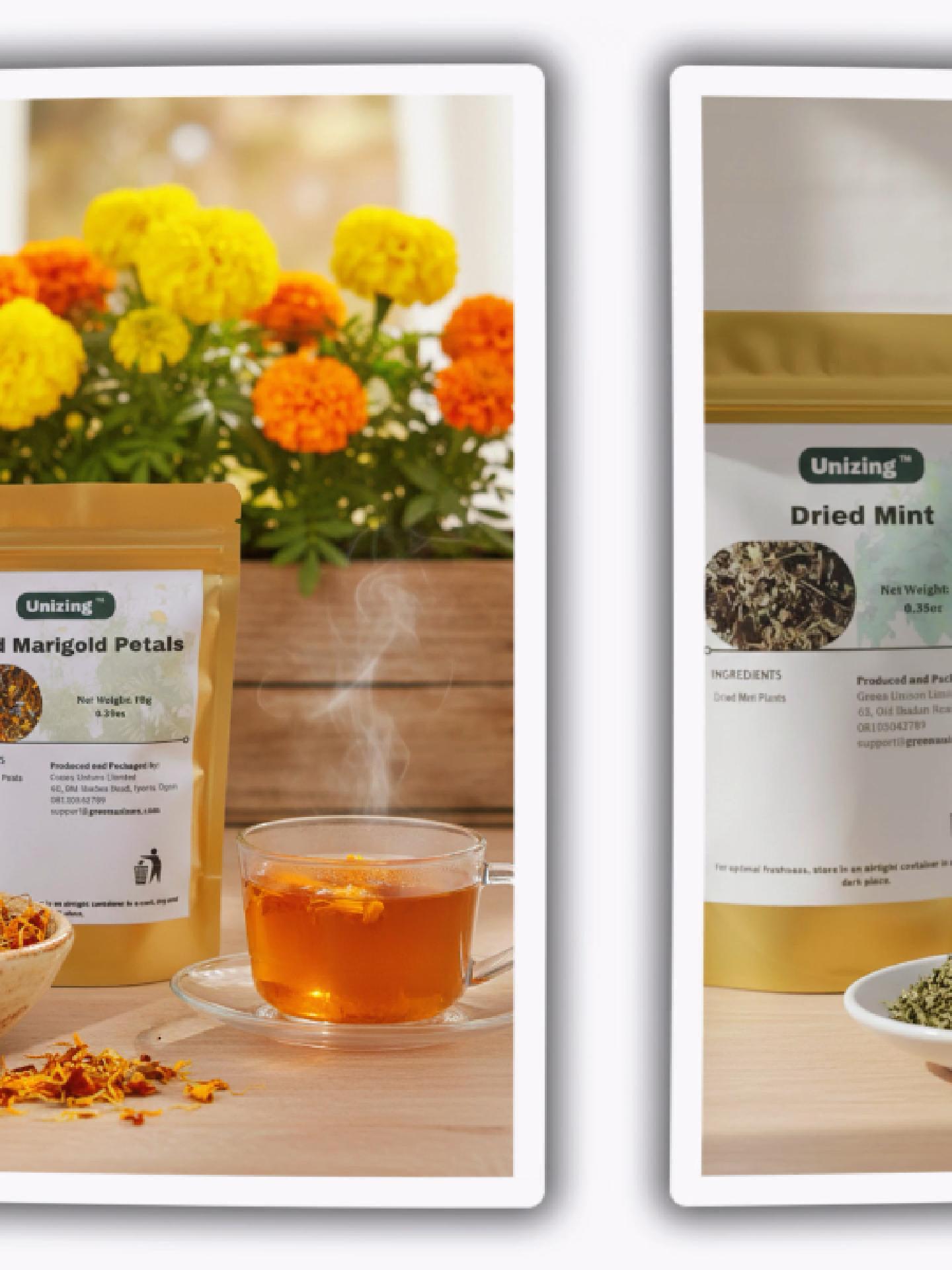 Marigold and Mint - Part of Unizing TM Dried Herbs