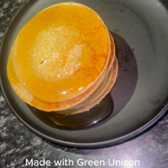 Corn-Flavoured Pancakes from Finely Milled Green Unison Corn Flour